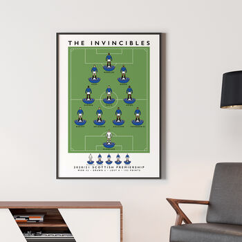 Rangers 20/21 Invincibles Poster, 5 of 9