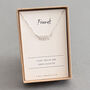 Friends Plant Smiles Sterling Silver Leaf Necklace, thumbnail 1 of 5