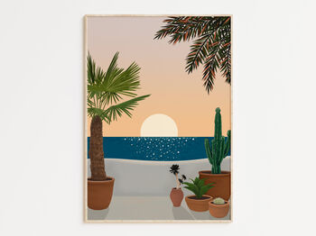 Sunset In Ibiza Travel Art Print, 4 of 6