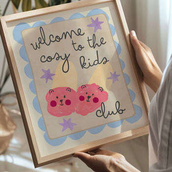 Welcome To The Cosy Kids Club Print, 2 of 2