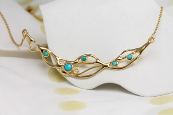 Gold And Turquoise Necklace, 6 of 10