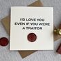 Traitors Inspired Valentine's Day Card, thumbnail 1 of 2