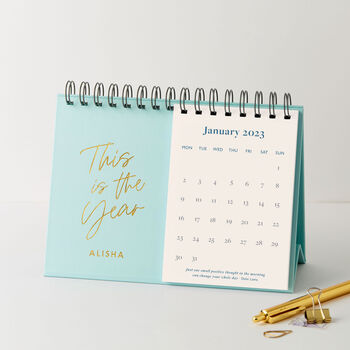 Personalised Uplifting 2023 Desk Calendar, 2 of 7