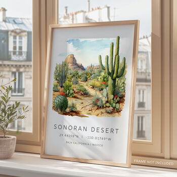 Mexico Travel Print Of The Sonoran Desert, 3 of 7