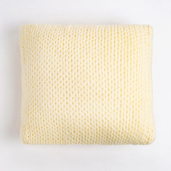 Monogram Cushion Cover Knitting Kit, 5 of 6