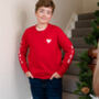 Children's Naughty Or Nice Christmas Jumper Sweatshirt, thumbnail 2 of 5