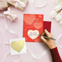 Scratch And Reveal Secret Message Valentines Card, thumbnail 1 of 4