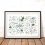 Large Detailed Illustrated Crowd Print, thumbnail 5 of 7