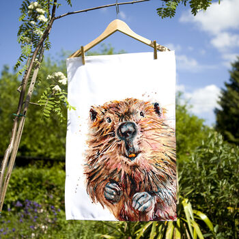 Inky Beaver Tea Towel, 11 of 11