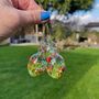 Hand Painted Glass Easter Eggs Set, thumbnail 2 of 7
