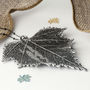 Birch Real Leaf Statement Necklace, thumbnail 3 of 12