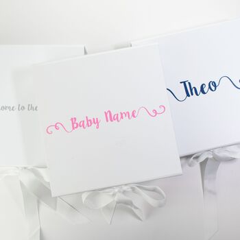 Rainbow Bunny Muslin New Baby Gift Set In Keepsake Box, 8 of 8