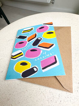 Liquorice Allsorts Pun Mother's Day Card, 2 of 6