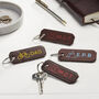 Personalised Colour Pop Leather Keyring, thumbnail 1 of 3