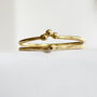 Duo Dot Crown Gold Vermeil Plated Ring, thumbnail 4 of 5