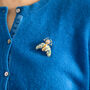 Multicoloured Enamel Fly Brooch, thumbnail 1 of 6