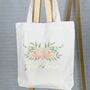 Floral Champagne Personalised Tote Bag, thumbnail 1 of 3