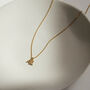 Mini Double Letter Necklace Silver Or Gold Vermeil Plated, thumbnail 4 of 6