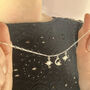Sterling Silver Cubic Zirconia Sun, Moon And North Star Charm Bracelet: Jewellery Set Available, thumbnail 5 of 10