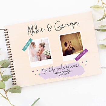 Personalised Double Photo Colourful Scrapbook, 3 of 3