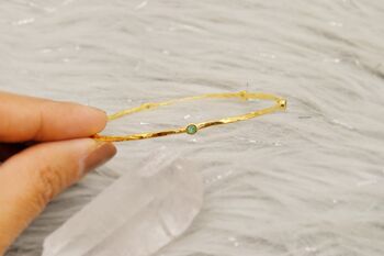 Ruby, Emerald, Sapphire, Gold Bangle Bracelet, 7 of 7