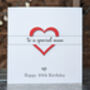 Personalised 40th Birthday Card For Mum – Special Elegant Keepsake – Handmade Gift For Mother, Milestone Greeting Card, thumbnail 2 of 4