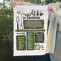 Personalised Years Of Gardening Birthday Gift Tea Towel For Gardeners, thumbnail 3 of 7