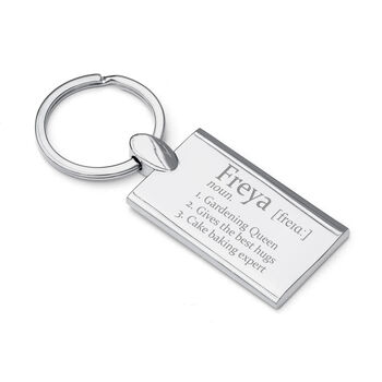 Personalised Definition Keyring, 4 of 5