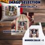 Personalised Border Collie In Christmas Lights, thumbnail 2 of 10