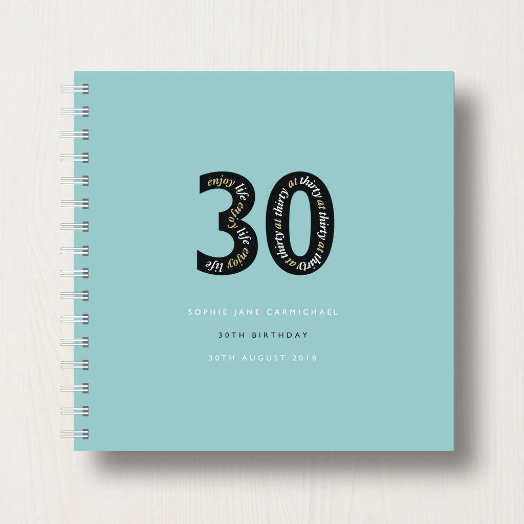 Personalised 30th Birthday Memories Album, 1 of 11