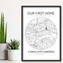 Personalised Our First Home, Housewarming Gift Print, thumbnail 2 of 5