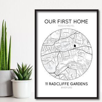 Personalised Our First Home, Housewarming Gift Print, 2 of 5