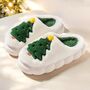 Plush Christmas Tree Bubble Slippers, thumbnail 2 of 11