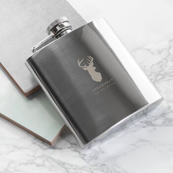 Stag Hip Flask, 2 of 10
