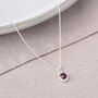 Gem Dot Garnet January Birthstone Necklace, thumbnail 2 of 5