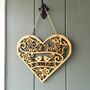 Personalised Wedding Heart Wall Art, thumbnail 4 of 6