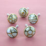 G Decor Victoria Mother Of Pearl Gold Brass Pull Knobs, thumbnail 1 of 7