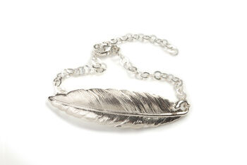 Silver Feather Bracelet, 2 of 6