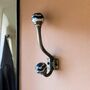 Antique Bronze Hook With Decorative Ceramic Knob Heads, thumbnail 6 of 6