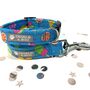 Blue Summer Dog Collar And Lead For Girl Or Boy Dogs, thumbnail 1 of 8