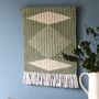 Handwoven Diamond Artwork, thumbnail 2 of 5