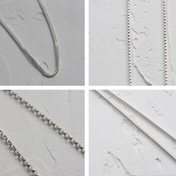Sterling Silver 2.5mm Belcher Chain Necklace, 3 of 4