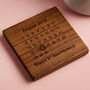 Personalised Wooden Gift Never Forget Coaster, thumbnail 3 of 4