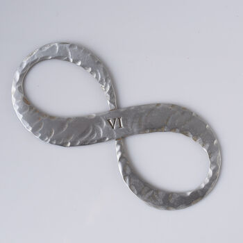 6th Anniversary Gift Iron Infinity Sculpture, 7 of 12