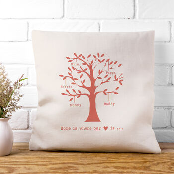 Personalised Family Tree Cushion Cover, 10 of 12