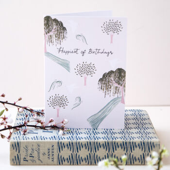 Willow Tree Birthday Card For Friend, 2 of 4