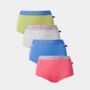 Women's Four Pack Bamboo Hipster Briefs Pastels, thumbnail 1 of 7
