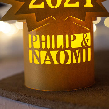 Personalised Happy New Year 2022 Family Lantern, 9 of 10