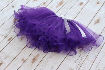 Girls Purple Party Tutu Skirt, 2 of 4