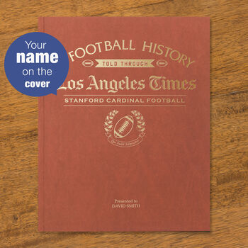 Stanford Cardinal College Football Personalised Newspaper History Book, 3 of 12